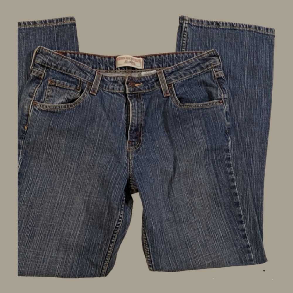 LEVI'S Low Rise Stretch Denim Classic Bootcut Flat Pockets 12